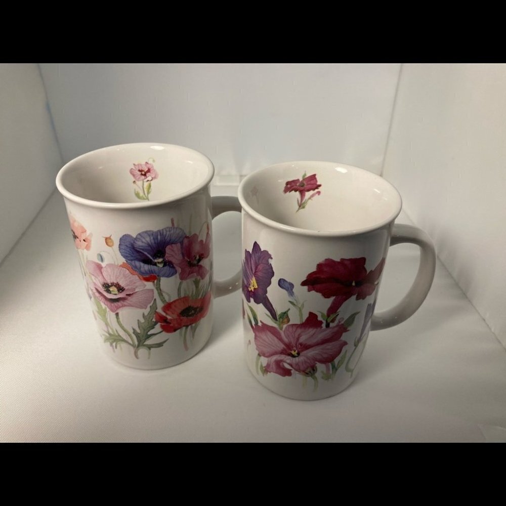 Floral Mugs Made in Korea